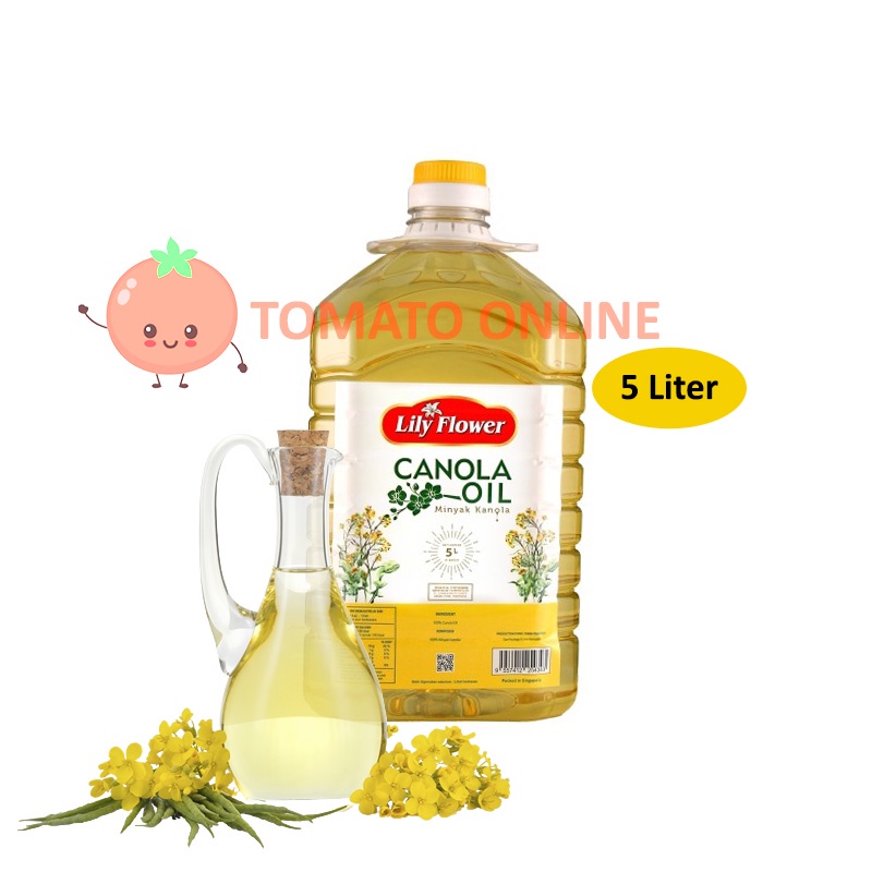 Lily Flower Canola Oil / Minyak Kanola 5 L ltr liter / 5L 5ltr 5liter