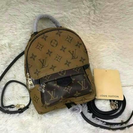 SALEE.. REAL PICT  ASLI IMPORT ransel lv mini PREMIUM backpack nagita tas wanita tas punggung import