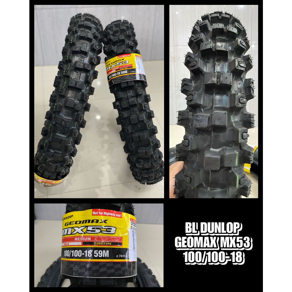 BAN DUNLOP GEOMAX MX53 RING 18 BAN DUNLOP TRAIL CROSS 18
