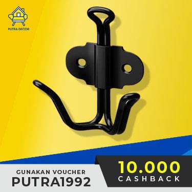 Pusat Grosir Double Hook, Pengait Ganda, Warna Hitam Sv1396 5yxM5RTVdXd6Q