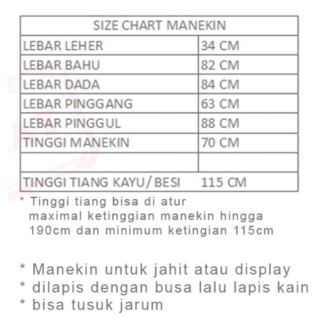 Manekin Body Cewek DM Krem Kaki Kayu | Manekin Cewek | Patung Display Baju