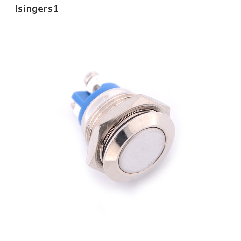 (lsingers1) Saklar Tombol Tekan ON / OFF 16mm Anti Air Bahan Metal Untuk Klakson Mobil