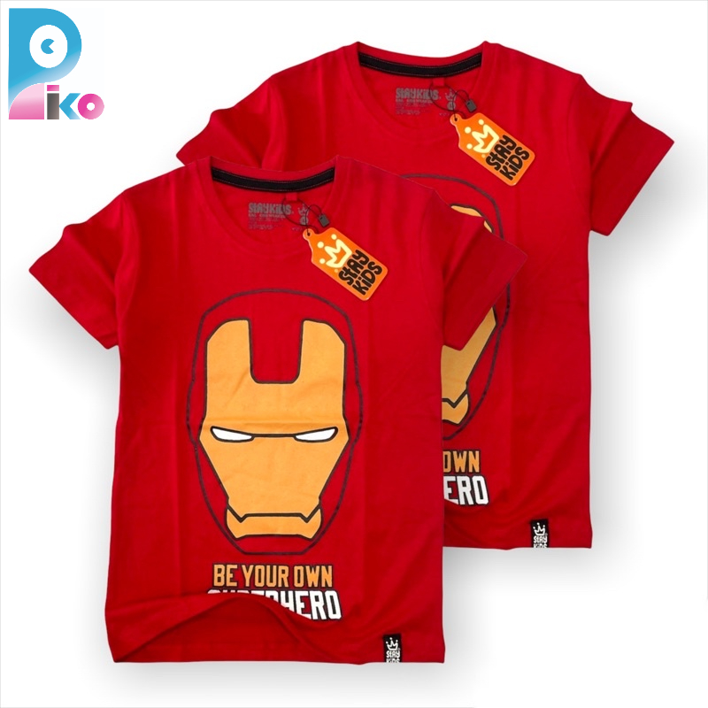 Piko Kaos anak laki laki usia 1-12 tahun bahan katun combed 30s / baju anak cowok