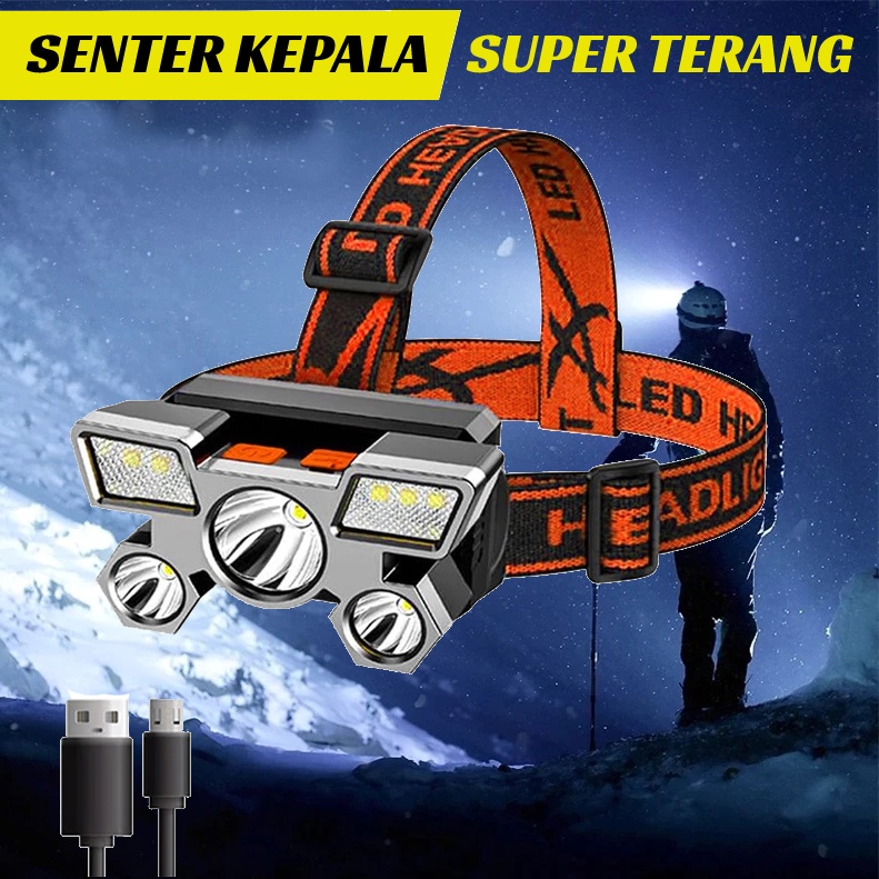 SENTER KEPALA 7 XPG & 5 XPG SENTER KEPALA SUPER TERANG HEADLAMP SUPER TERANG SENTER KEPALA SUPER TER