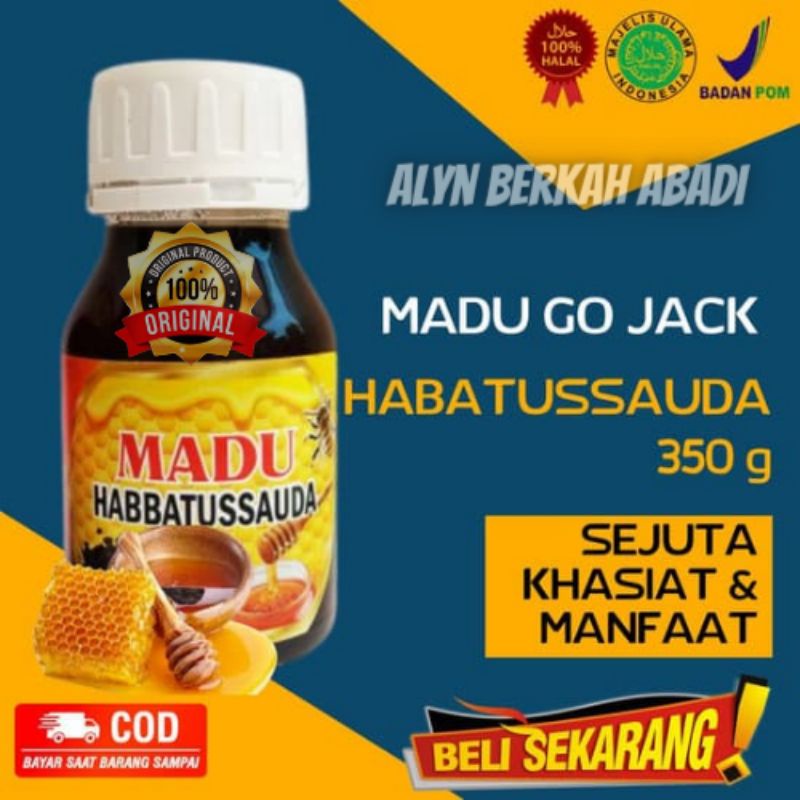 

Go Jack Madu Habbatussauda (Jintan Jinten Hitam) 350g murni asli original alami kesehatan