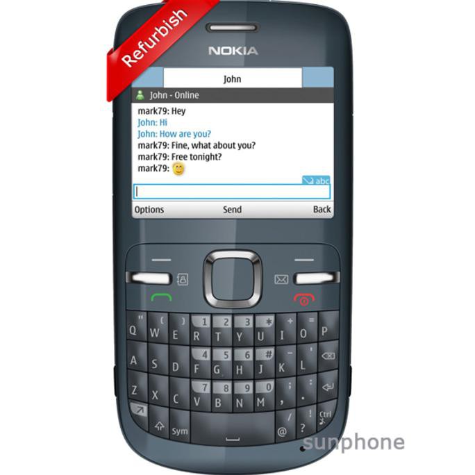 Promo Nokia C3 Biru Blue Gsm Qwerty Terbaru Shopee Indonesia