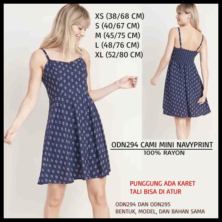 Grab Oke Dress Wanita Cami Mini Floral (Odn294)