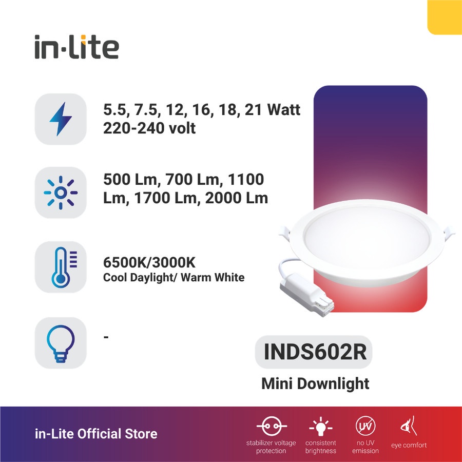 Inlite LED Panel 7.5w | InLite LED Panel 7.5 watt