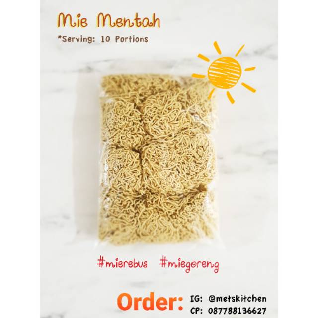 

Mie Keriting Mentah (isi 10pcs)