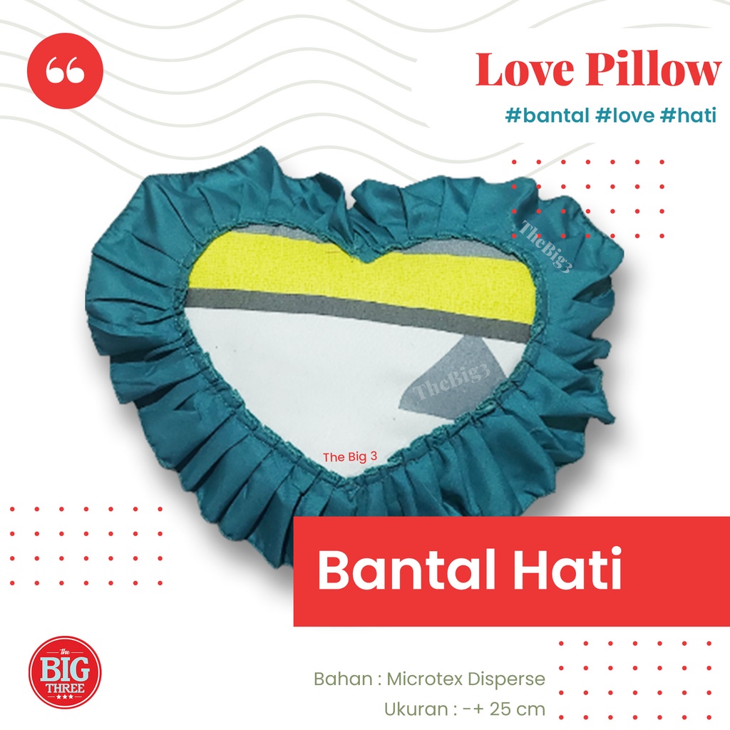 Bantal Hati / Love Pillow - lucu kado hadiah hampers anak Cushion TBT