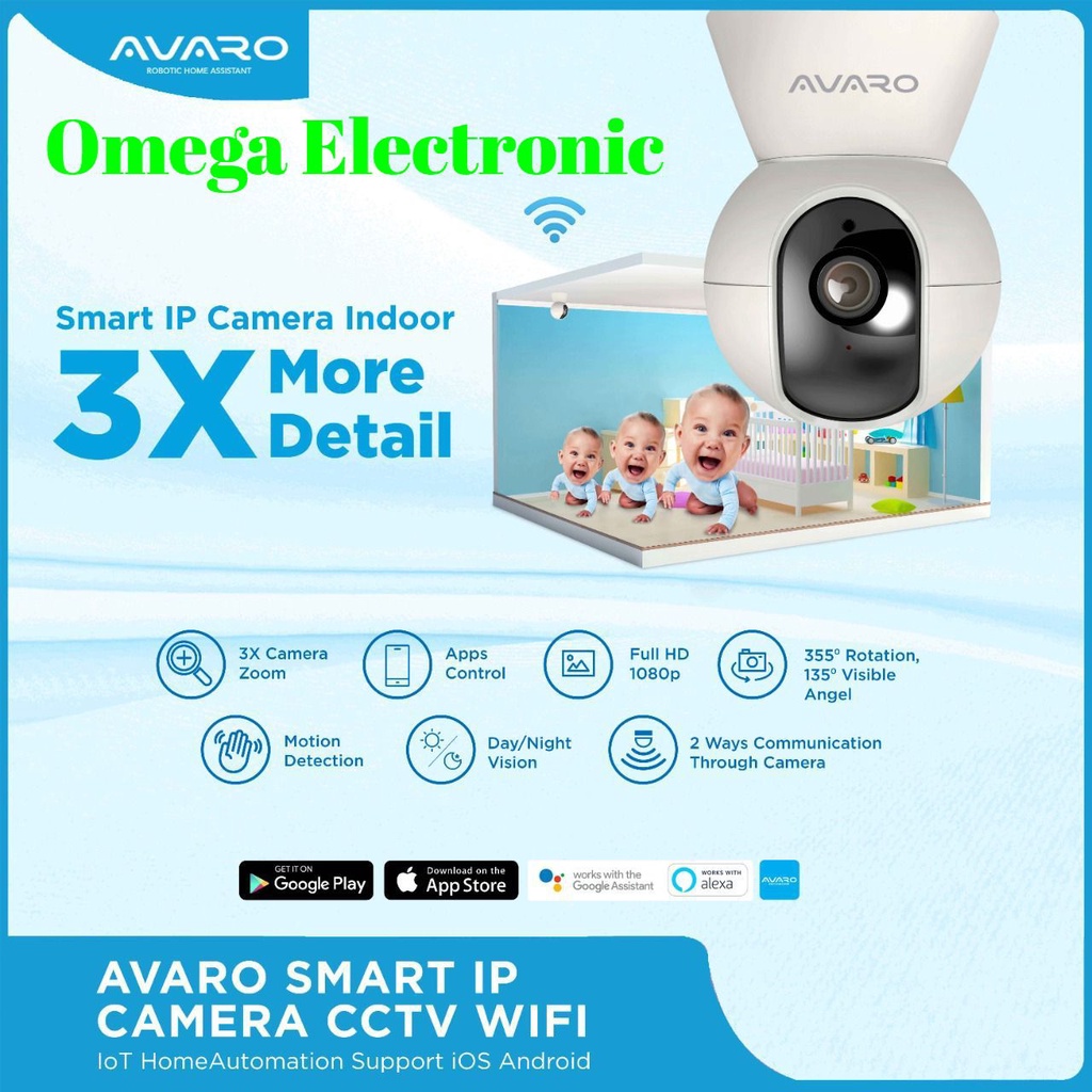 AVARO IPCAM Wifi Smart CCTV Smart Home CT01 CT 01 1080p HD