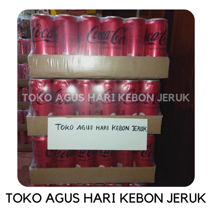 

✨COD✨ COCA COLA ZERO kaleng 330ml - 250 ml