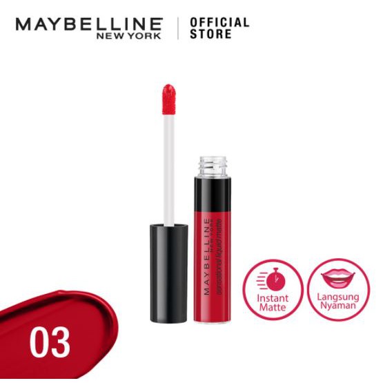 Maybelline Color Sensational Liquid Lipstick Make Up Lipstik (Matte Lipcream) - Sensationally Me