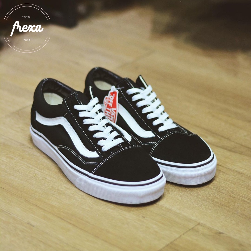 Vans Old Skool Black White Sale Vans Original 100% Sepatu Vans Original Vans Ori Pria Wanita