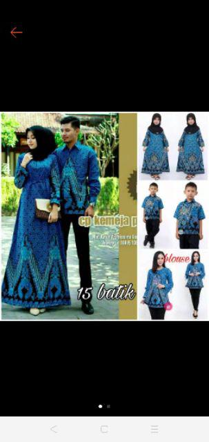 Batik Couple Keluarga Sania Ruffle Ori Ndoro Jowi Dnt Mataram Motof Manuk Tarung Warna