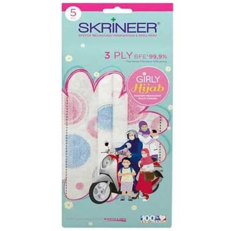 MASKER SKRINEER - MASKER HIJAB ISI 5