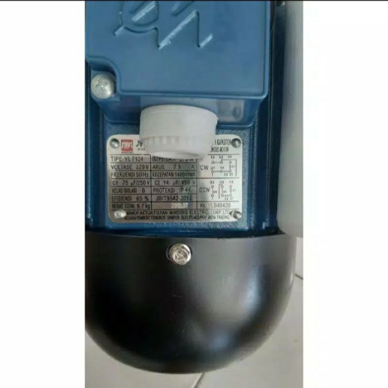 Dinamo Elektromotor 1phase 0.5hp 1400rpm YL7124