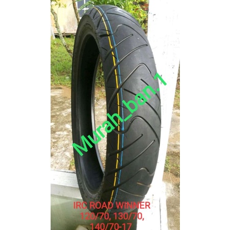 Ban tubles irc belakang vixion, cbr, Verza 130/70 ring 17 Merk IRC ROAD WINNER Tubeless