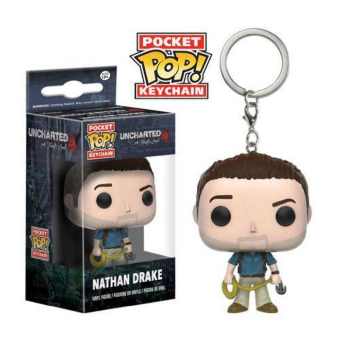 POCKET POP KEYCHAIN UNCHARTED 4 NATHAN DRAKE FUNKO KEYCHAIN