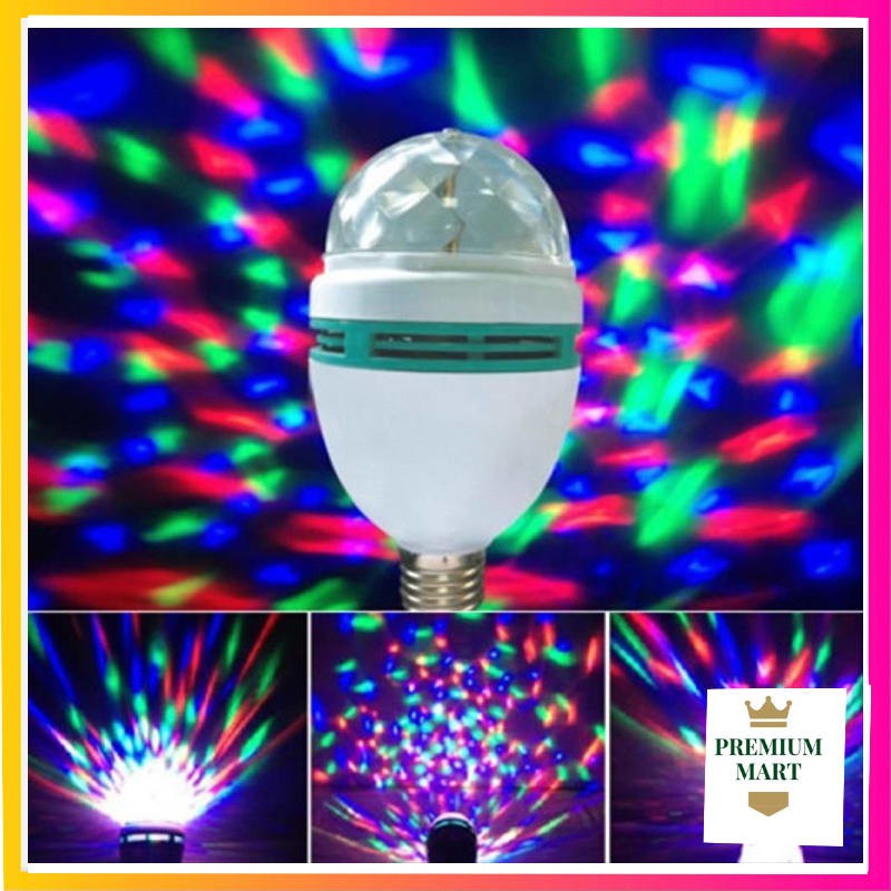 Lampu Disko Disco Full Warna Led Putar Kolour Rainbow rgb [PM]