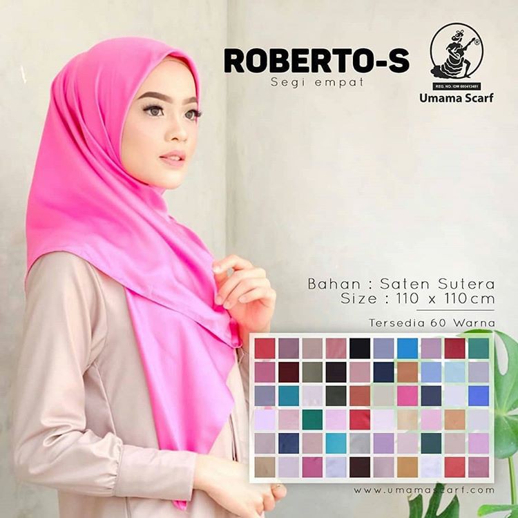 [BISA COD] Umama Kerudung / Hijab Roberto Square Polos Part 1