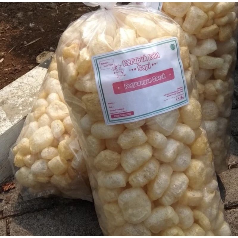 

Kerupuk Kulit Asli dar Kulit Sapi - Rasa Enak Gurih