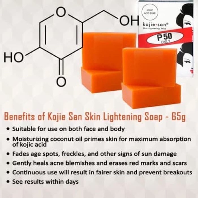 Kojie San Soap Acid Soap Whitening Lightning Original BPOM