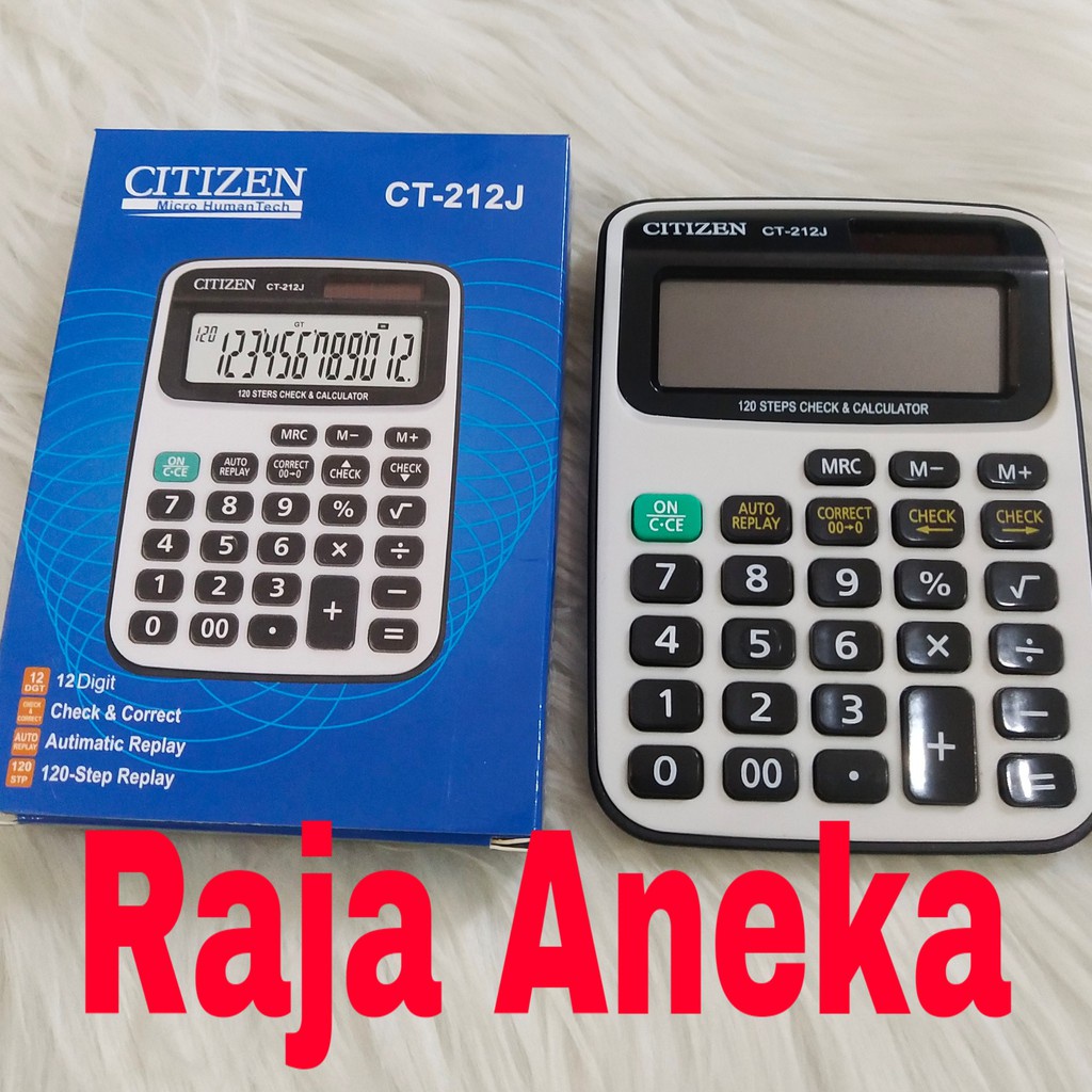 

Kalkulator CITIZEN CT-212J Tombol Lembut 12 Digit Layar Besar Murah CT 212 CT212