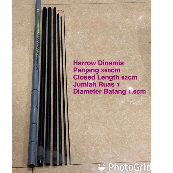 (BEST SELLER) Joran Pancing Tegek Harrow Dinamis 540/450/360