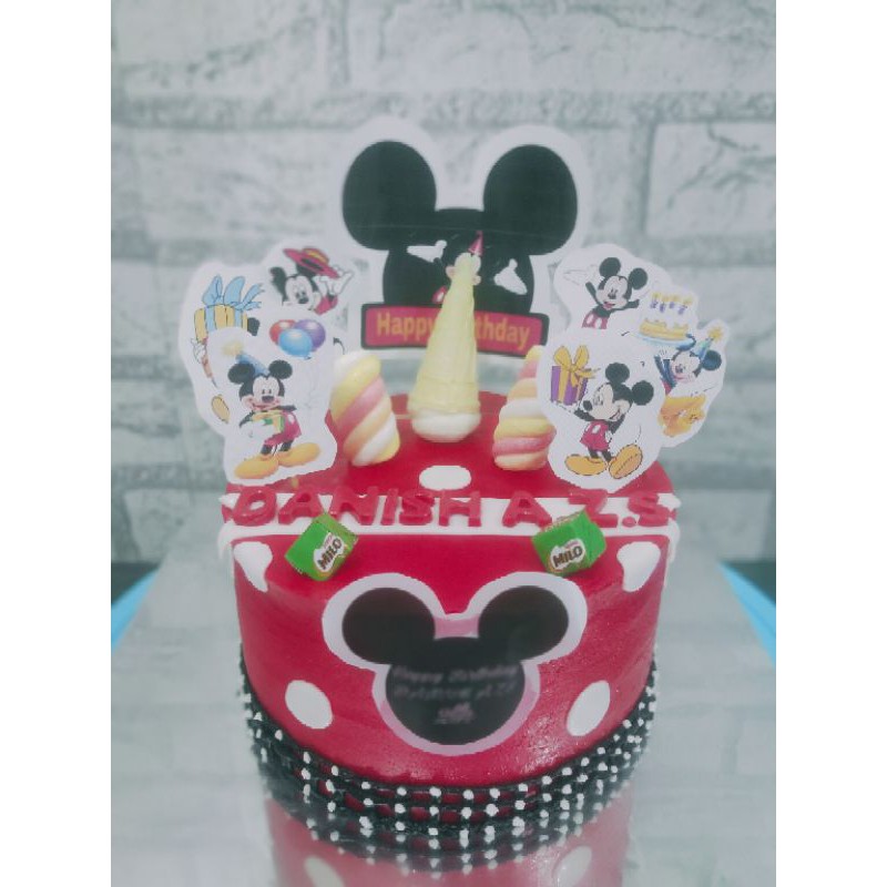 

money cake ultah / cake ultah mickey mouse