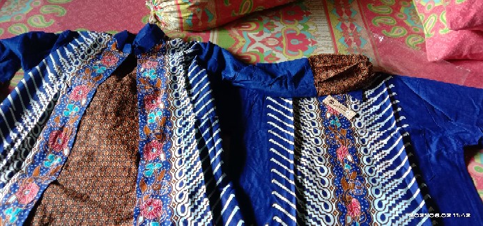 Bswart Batik Hrb026 Kenongo Hem Pendek Padi Pekalongan M L Xl Batik Pria Murah Modern Grosir