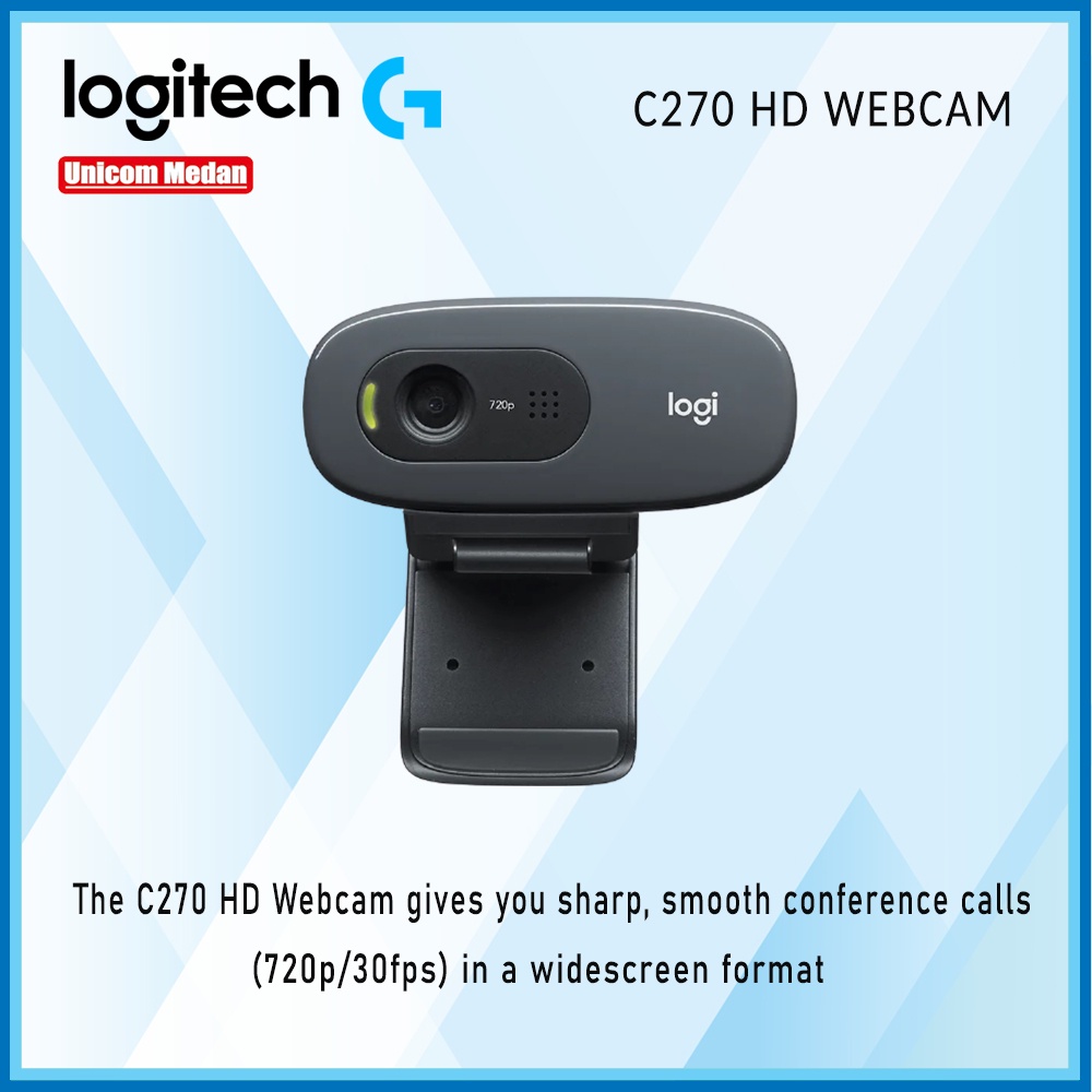 WEBCAM LOGITECH C270 HD 720P