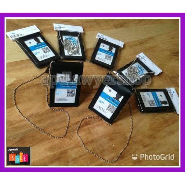 

DOCUMENTO- NAME TAG/ID CARD HOLDER KULIT 100% ORIGINAL TERLARIS -ASLIII.
