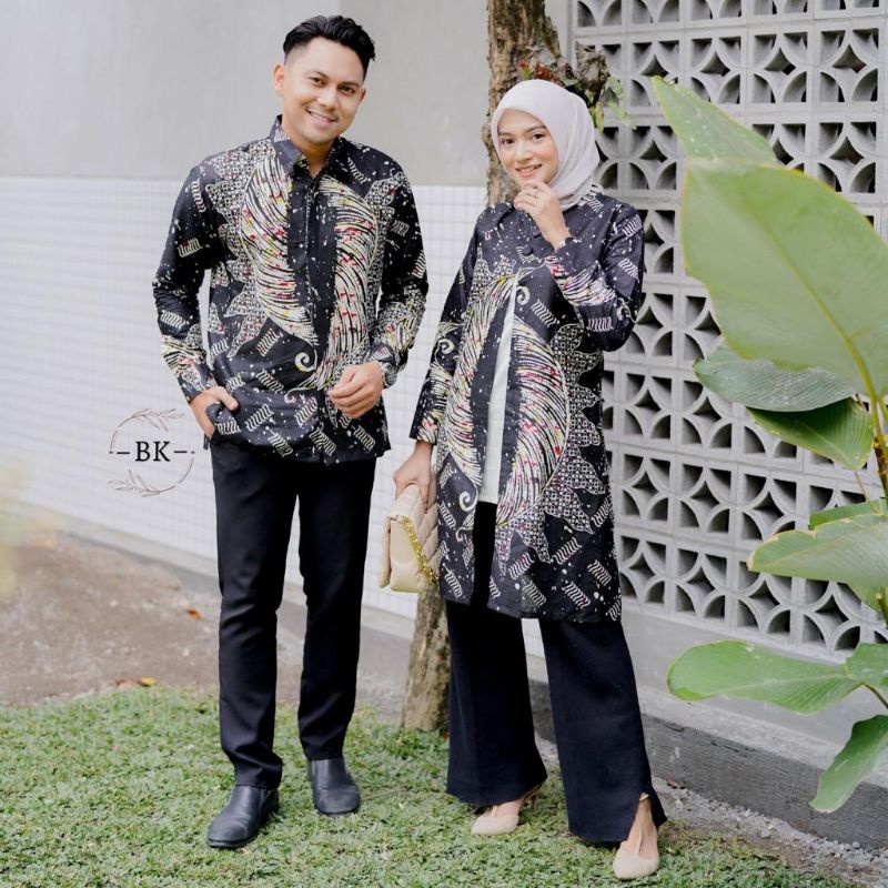 BATIK COUPLE MODERN KOMBINASI BOLERO BLARAK||ATASAN WANITA||M-L-XL-XXL-3L