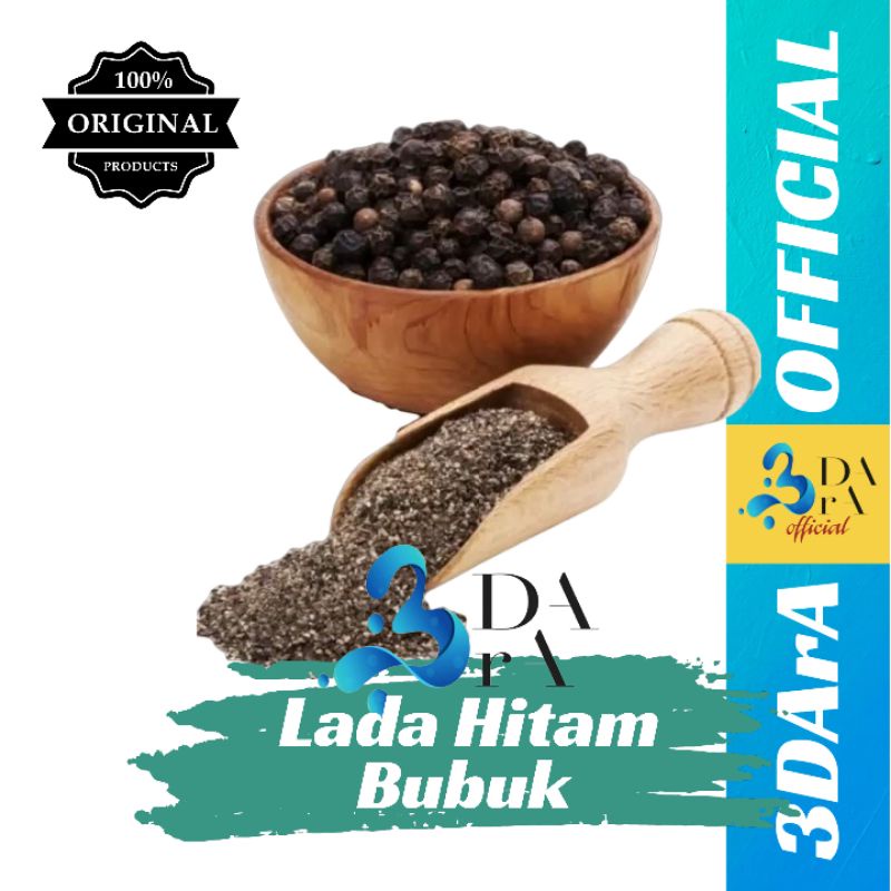 Jual Lada Hitam Bubuk 1kg - Merica Hitam Bubuk - Black Pepper Powder
