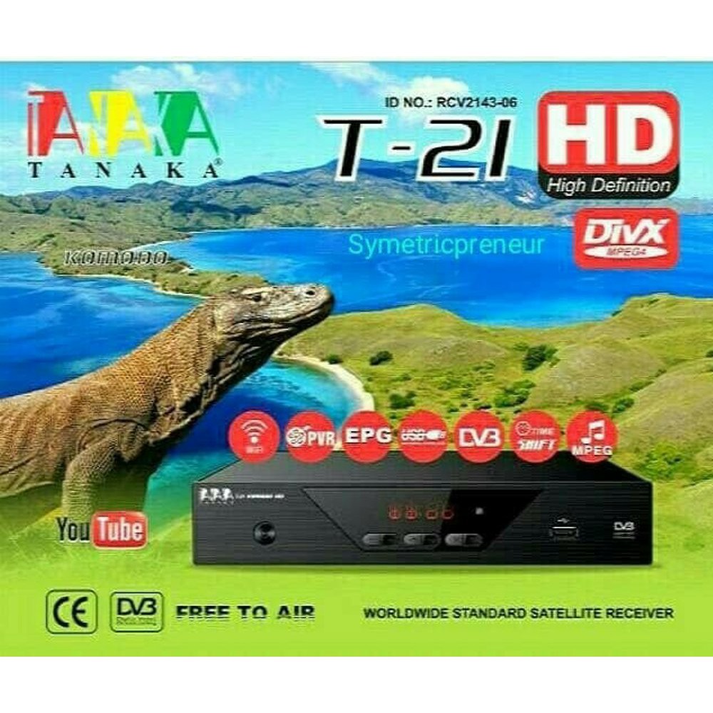 Tanaka T 21 HD Komodo MPEG 4 Receiver Parabola Murah dan Gratis Terlaris