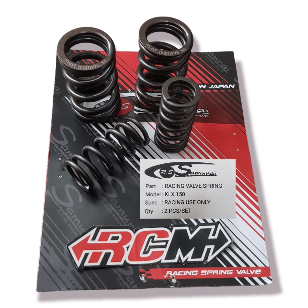 RACING VALVE PIR PER SPRING KLEP KELEP JEPANG 38MM 38 MM PNP KLX 150 CRF TIGER GL CB HEREX SONIC VERZA SDH SAMA 2 PER KECIL UNTUK PENAMBAH KEKUATAN ORI ORIGINAL SAMURAI RACING ASLI