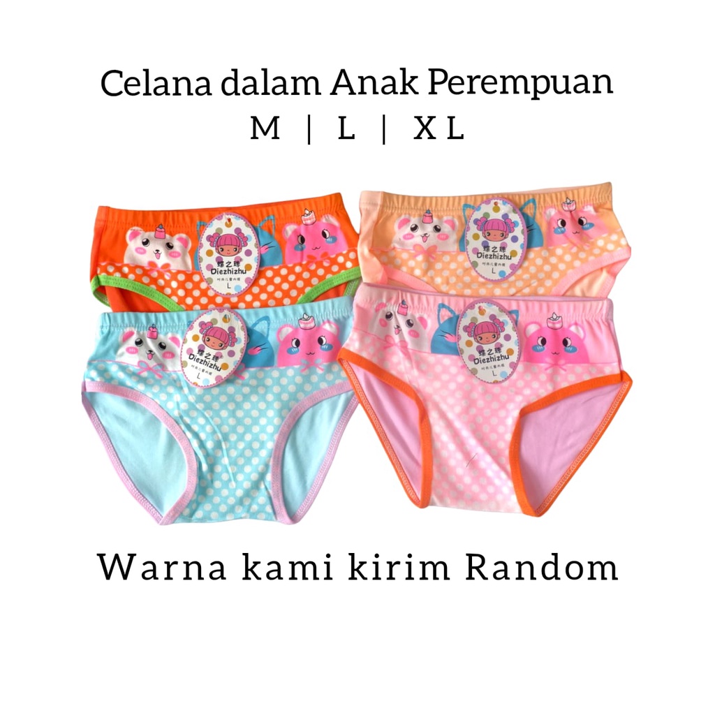 CD Celana dalam anak Perempuan Cewek , Celana Dalam Anak SD, Celana dalam anak perempuan Murah Celana Motif anak Lucu