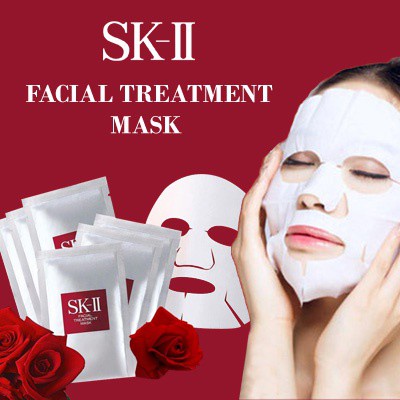 SK-II SKII SK2 SK II FT Mask 2pcs Masker FTE | Facial Treatment Mask 2pcs Masker Wajah Muka Mulus