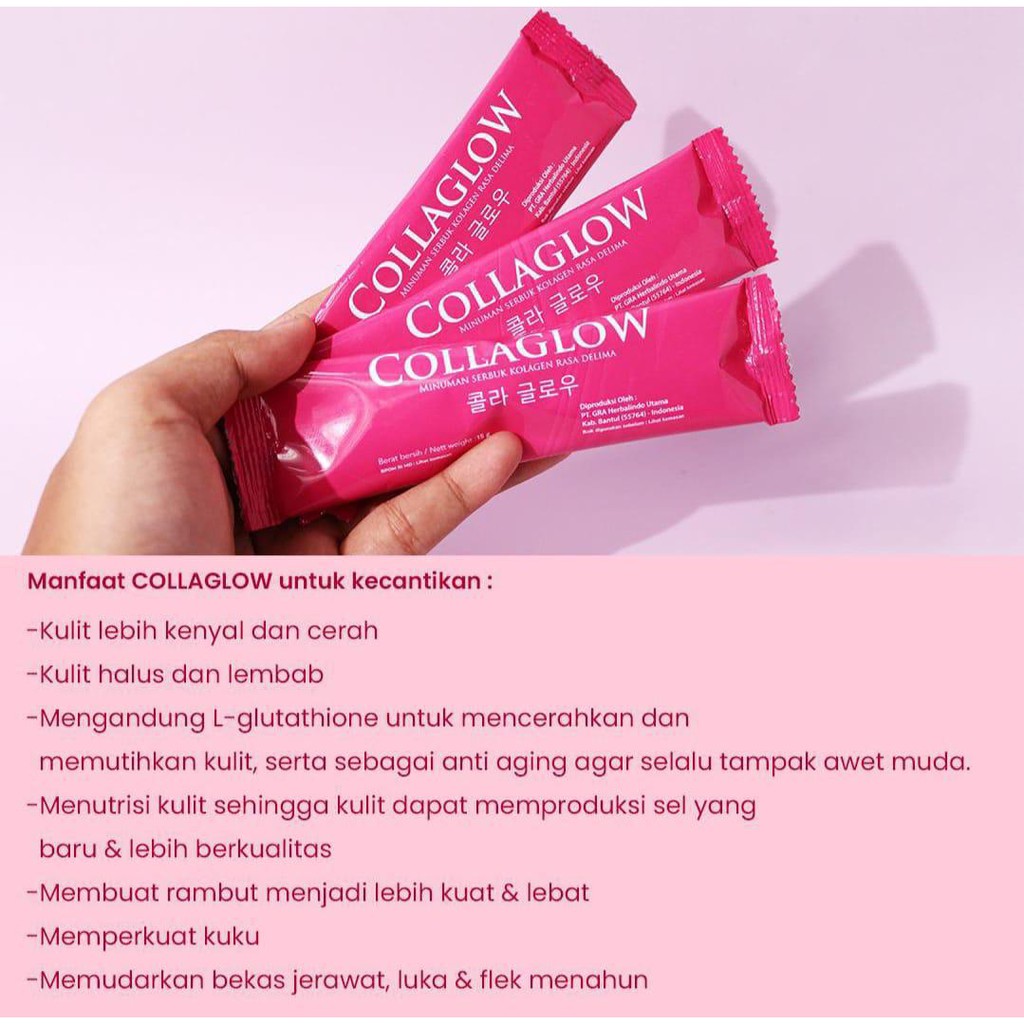 Glutaberry Premium Collagen by rinna diazella / minuman serbuk rasa apel strobery dan lemon