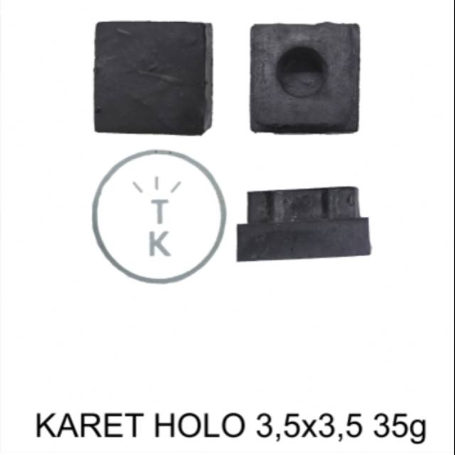 Karet holo 3,5 x 3,5 cm