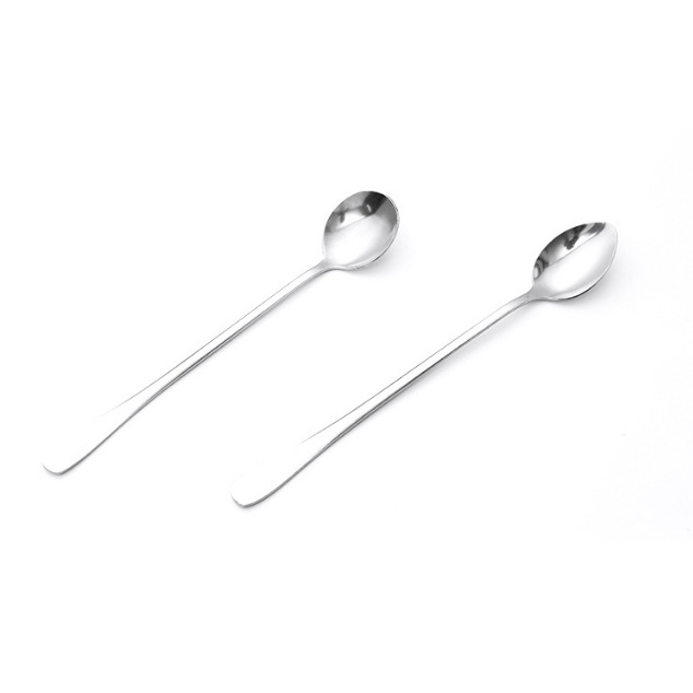 Sendok Makan Teh Korea Stainless Steel Bundar Runcing