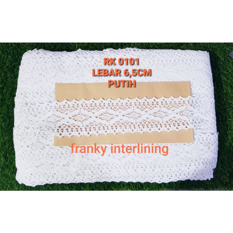 RENDA KAIT SUPER 0101 LEBAR 6,5CM ISI 5 METER