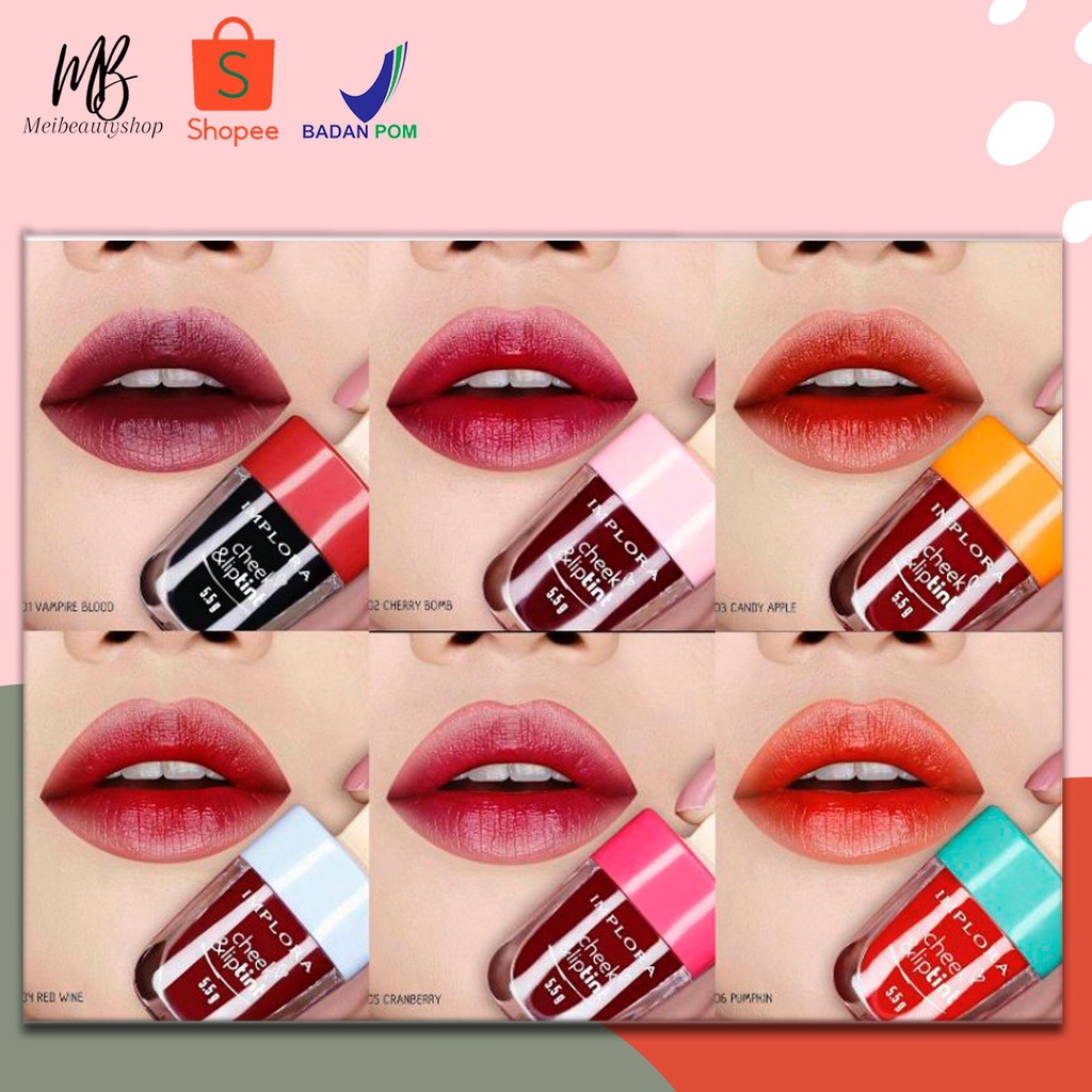 Implora Cheek &amp; Lip Tint Es Krim Bibir Liptint | Jelly Tint Baru BPOM Ice Cream