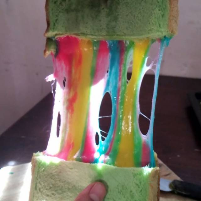 Cheese Keju Mozarella Warna Rainbow 200Gr Original dan HALAL Mozzarella warna pelangi