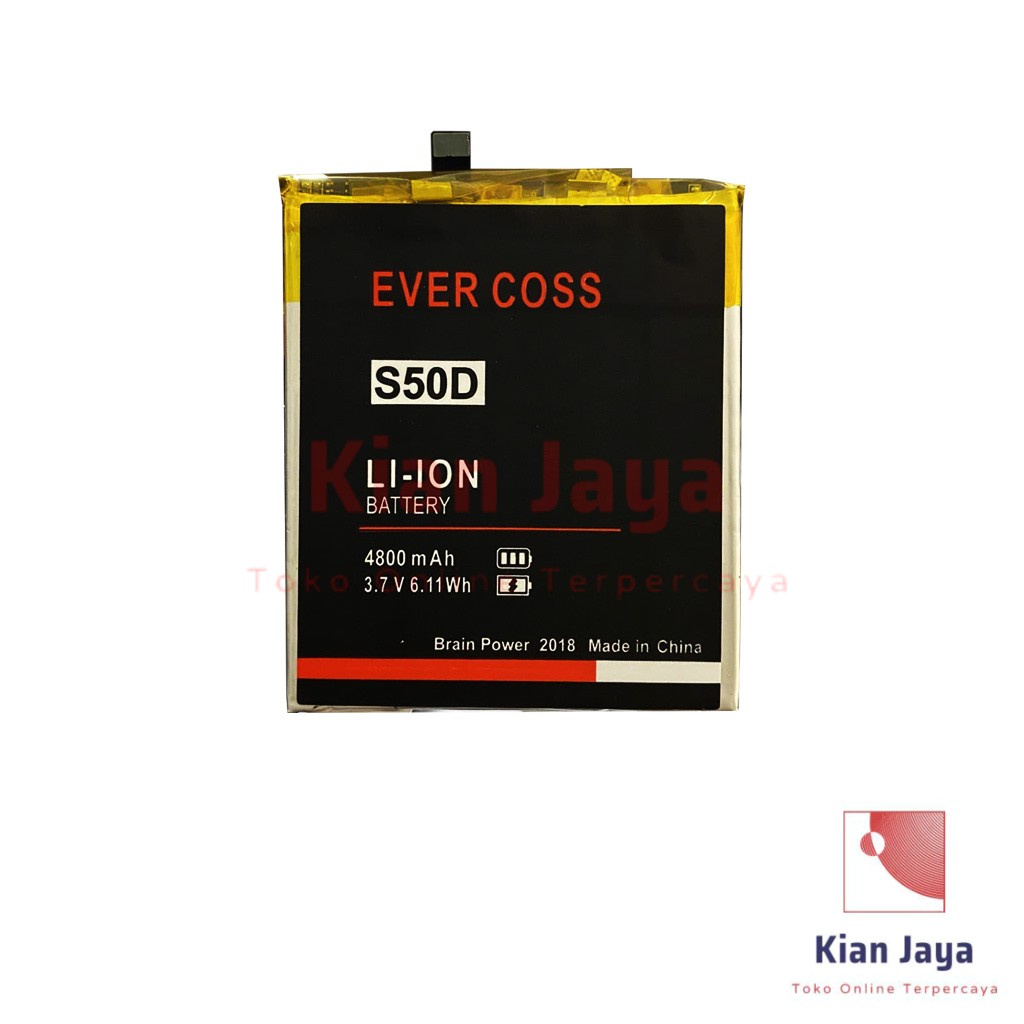 Baterai Evercoss S50D Genpro X Original Double Power Batrai Batre Battery Hp Ori