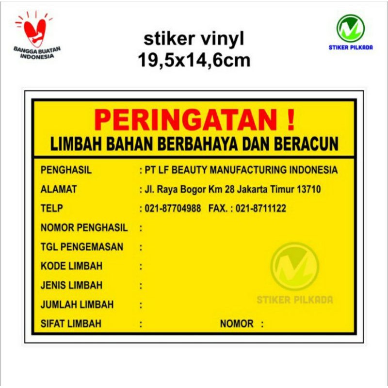 

STIKER VINYL LIMBAH 19,5x14,6CM