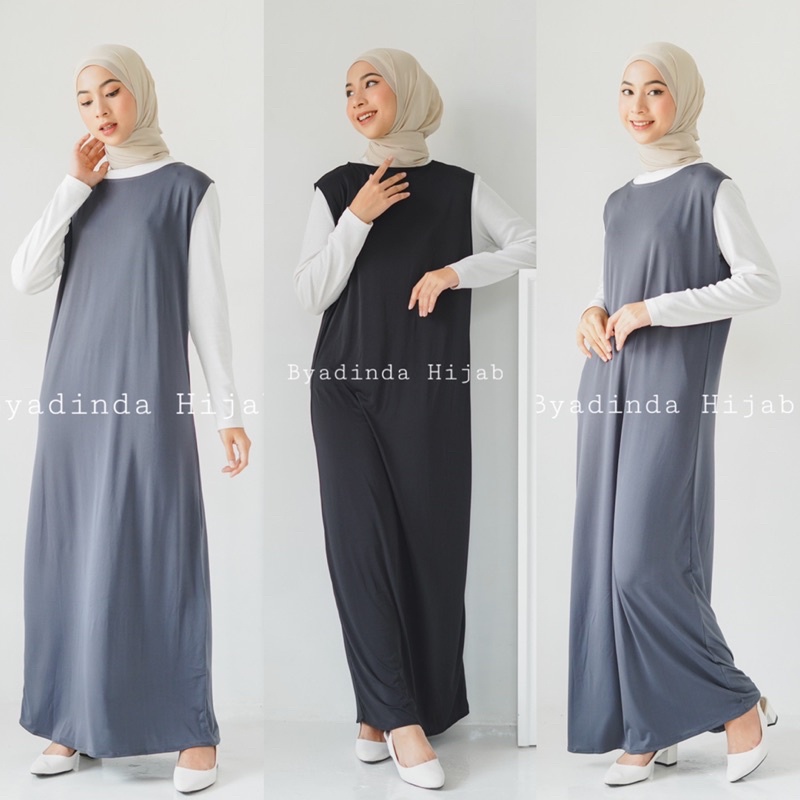 Inner Buntung Dress Manset Gamis Singlet Kutung Dalaman Baju hijab jersey premium