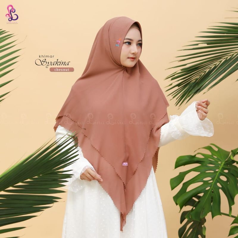 KHIMAR LINALIVIA SYAKINA/LINALIVIA HIJAB/LINALIVIA KHIMAR SYARI/LINALIVIA HIJAB SYAR'I SYAKINA