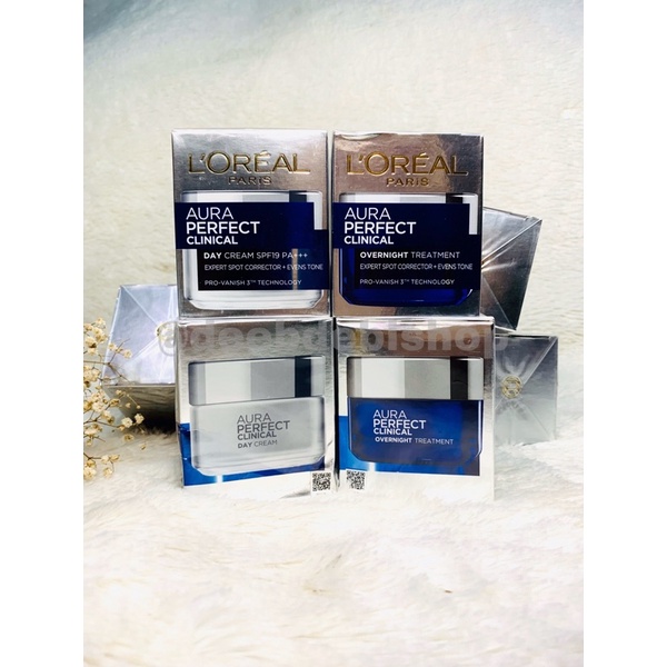 Loreal Paris Aura Perfect Clinical Day Cream SPF 19 & Loreal Aura Perfect Clinical Night Cream 50ml